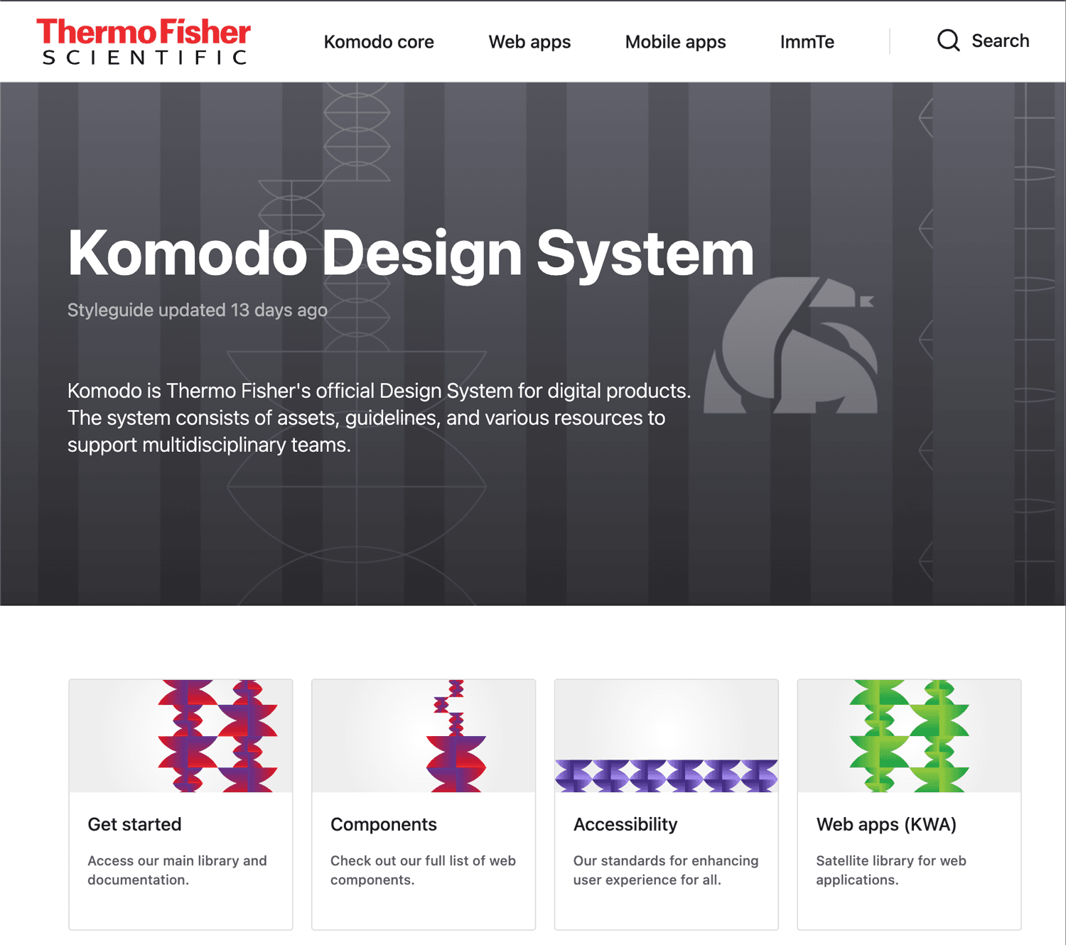 Komodo Guide Splash Page
